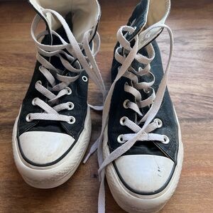 Black and White High-Top Converse